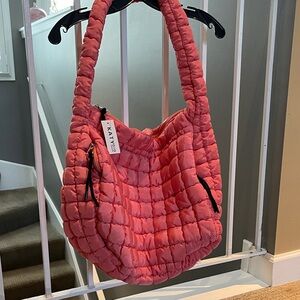 Coral Quilted Women's Bag